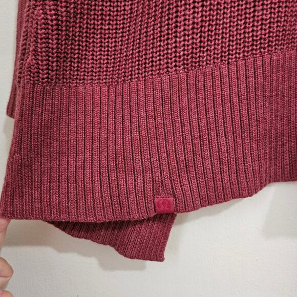 Lululemon Cashlu Sweater Wrap Heathered Mulled Cardigan Wine M/L - Picture 14 of 16